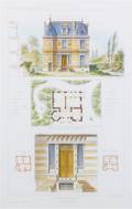 A Collection of Nine French Architectural Engravings