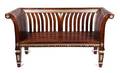A Regency Style Mahogany Bench