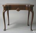 Irish Queen Anne mahogany card table ca 1760