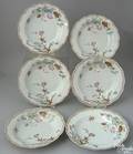 Set of 6 Chinese export porcelain soup bowls late 18th c