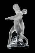 A Lalique Molded and Frosted Glass Sculpture