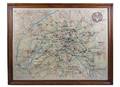 A Reproduction of a 19th Century Paris Metro Map