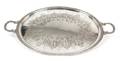 An American SilverPlate Two Handle Oval Serving Tray
