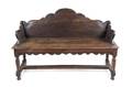 A French Provincial Carved Oak Bench