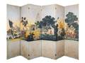 A SixPanel Panoramic Wallpaper Panel Floor Screen