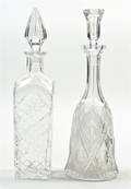 Two Cut Glass Decanters
