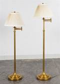 A Pair of Brass Floor Lamps