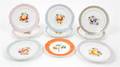 A Set of Eight Continental Porcelain Plates