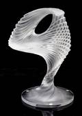 A Lalique Molded and Frosted Glass Sculpture