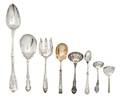 A Group of Eight American Silver Table Articles
