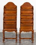 A Pair of William and Mary Style Upright Canterburies
