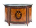 An Adam Style Marquetry Console Cabinet