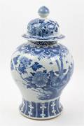 A Blue and White Porcelain Covered Jar