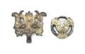 Two Chinese Gilt Bronze Fittings