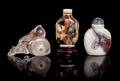 Three Hardstone Snuff Bottles