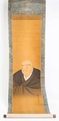 Two Japanese Ink and Color Scroll Paintings