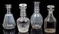 Four English Cut Glass Decanters