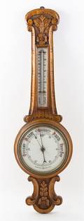 An Oak Wheel Barometer