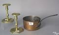 Pair of brass candlesticks