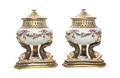 A Pair of Sevres Style Porcelain Potpourri