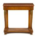 An Empire Style Gilt Metal Mounted Console Table