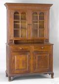 Pennsylvania pine 2part Dutch cupboard ca 1800