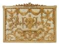 A Neoclassical Painted and Parcel Gilt Panel