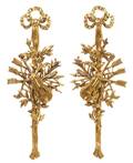 A Pair of Italian Giltwood Wall Ornaments