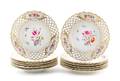 A Set of Twelve Meissen Porcelain Dessert Plates