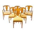 A Set of Six Biedermeier Dining Chairs