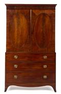 A George III Mahogany Linen Press