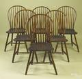 Set of 6 Philadelphia bowback windsor chairs ca 1790