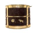 A George III Brass Mounted Mahogany Peat Bucket