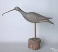 Carved and painted curlew early 20th c