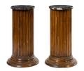A Pair of English Oak Pedestals