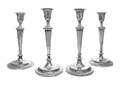 A Set of Four English Candlesticks