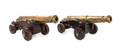 A Pair of Brass Models of Cannons