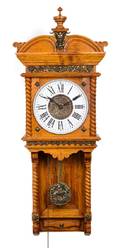 An Ansonia Oak Wall Clock