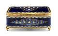 A French Gilt Metal Mounted Enameled Table Casket