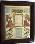Allentown printed and handcolored fraktur dated 1850