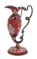 A Viennese Enameled Silver Ewer