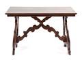 A Spanish Baroque Style Walnut Trestle Table