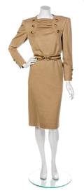 A Valentino Camel Wool Dress