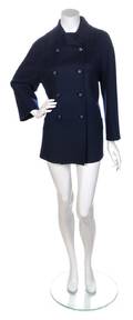 A Valentino Navy Peacoat