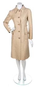 A Valentino Tan Patterned Coat