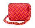 A Bottega Veneta Multicolor Woven Purse