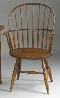 New England sackback windsor armchair ca 1795