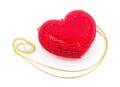 A Kathrine Baumann Red Heart Minaudiere