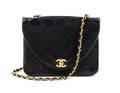 A Chanel Navy Classic Leather Handbag