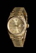 An 18 Karat Yellow Gold Ref 69178 Datejust Wristwatch Rolex